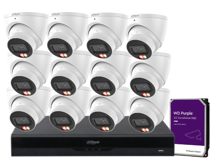 Dahua 16-Camera 6MP CCTV Kit with 16-Channel AI PoE NVR & Dual HDD Support | IPC-HDW3667EM-S-IL-ANZ-TW-1 + NVR4216-16P-AI/ANZ | Premium Smart Surveillance for AU/NZ