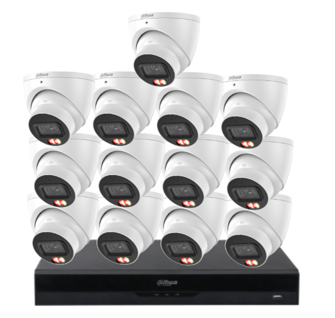 Dahua 16-Camera 6MP CCTV Kit with 16-Channel AI PoE NVR & Dual HDD Support | IPC-HDW3667EM-S-IL-ANZ-TW-1 + NVR4216-16P-AI/ANZ | Premium Smart Surveillance for AU/NZ