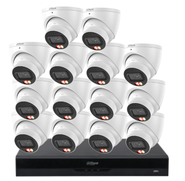 Dahua 16-Camera 6MP CCTV Kit with 16-Channel AI PoE NVR & Dual HDD Support | IPC-HDW3667EM-S-IL-ANZ-TW-1 + NVR4216-16P-AI/ANZ | Premium Smart Surveillance for AU/NZ
