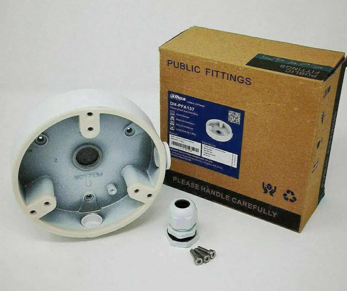 Dahua DH-PFA137 Water-proof Junction Box | Compact Aluminum Camera Mount with M20 Thread , for TiOC Cameras