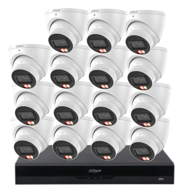 Dahua 16-Camera 6MP CCTV Kit with 16-Channel AI PoE NVR & Dual HDD Support | IPC-HDW3667EM-S-IL-ANZ-TW-1 + NVR4216-16P-AI/ANZ | Premium Smart Surveillance for AU/NZ