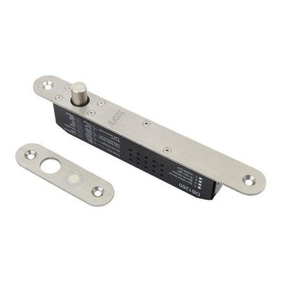 LOX DB1260PTL mortise mount electric drop bolt lock with narrow style, dual voltage, fail-safe power to lock, 300kg hold strength