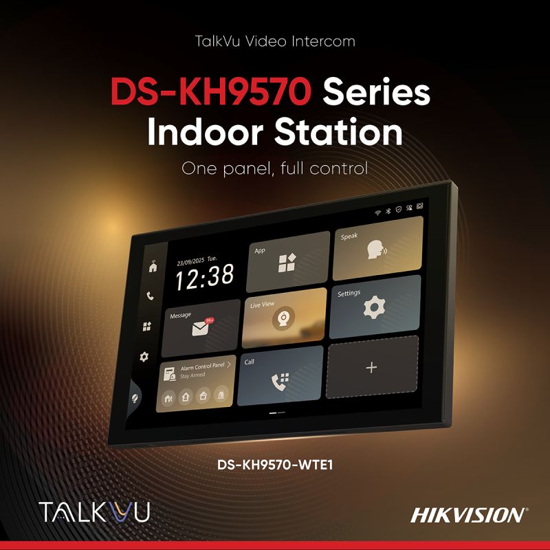 DS-KH9570-WTE1/S – Hikvision 9 Series 10.1" Android Video Intercom room station with Wi-Fi 6 & PoE - CCTV Importers