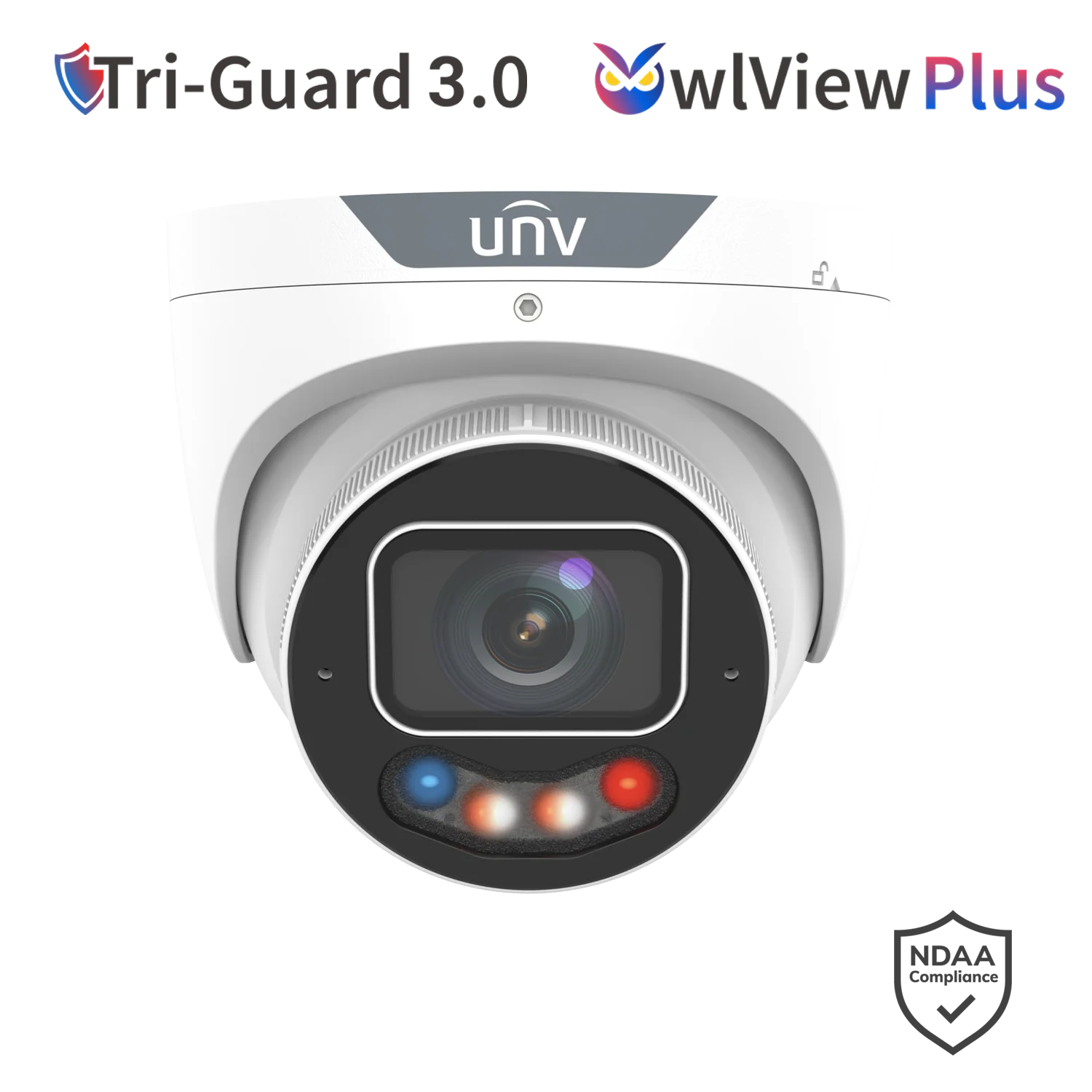 Uniview IPC3636SE-ADZKMC-WP-I1 6MP ColorHunter TriGuard Turret Camera – Dual Light, Smart AI, IK10 Vandal-Proof, IP67 - CCTV Importers