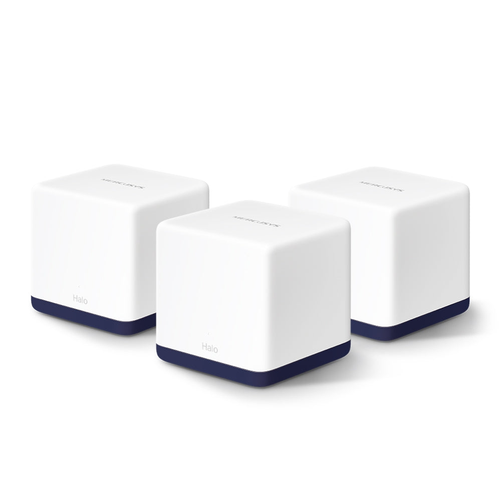 MERCUSYS Halo H50G AC1900 Whole Home Mesh WiFi System – 3-Pack | Dual-Band Gigabit Mesh, 1.9 Gbps Speed, Covers Up to 6,000 ft²