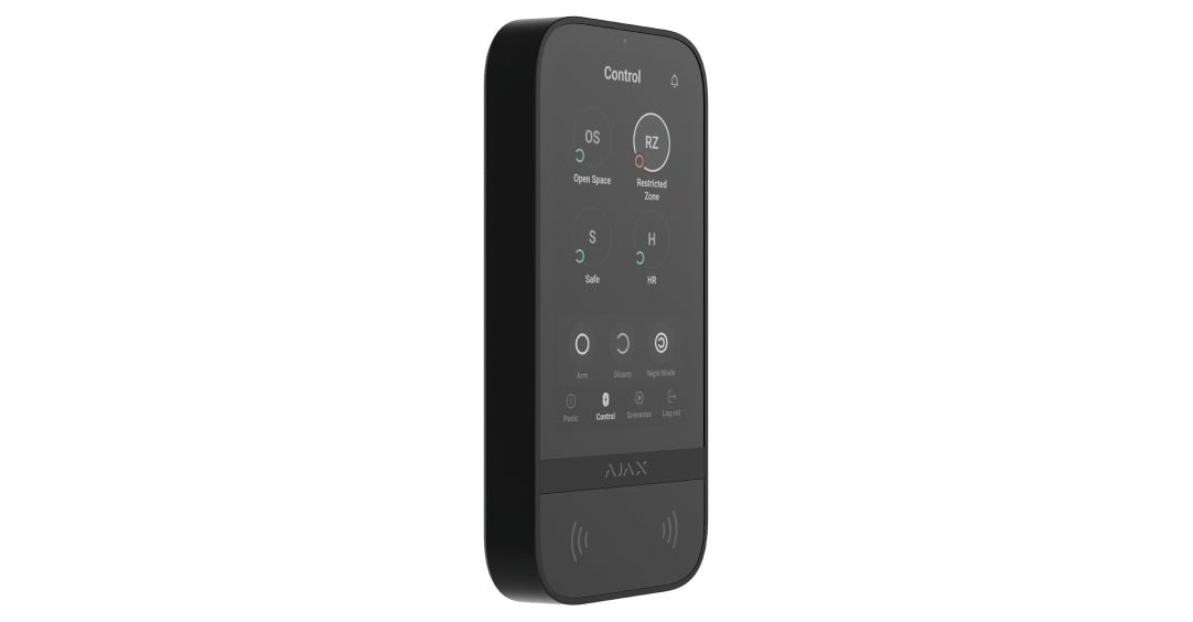 AJAX Keypad Touchscreen (White / Black) (contact for price)