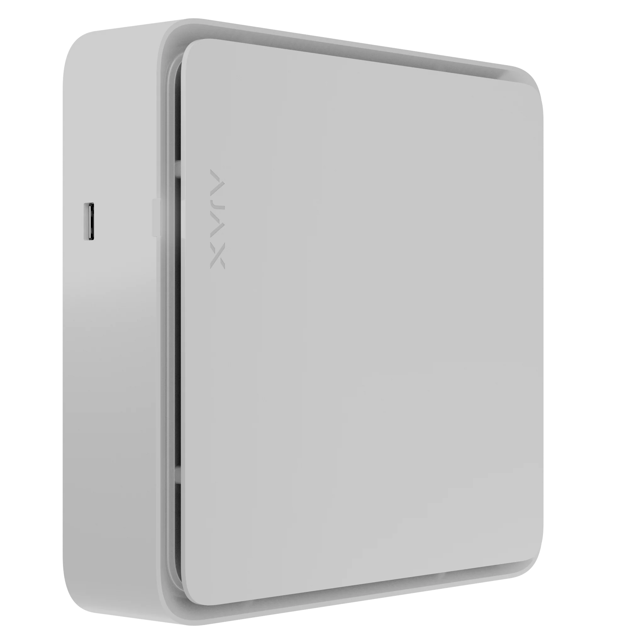 Ajax 16-channel HDMI network video recorder (NVR) in black or white, without HDD, showing front view with ports and controls.