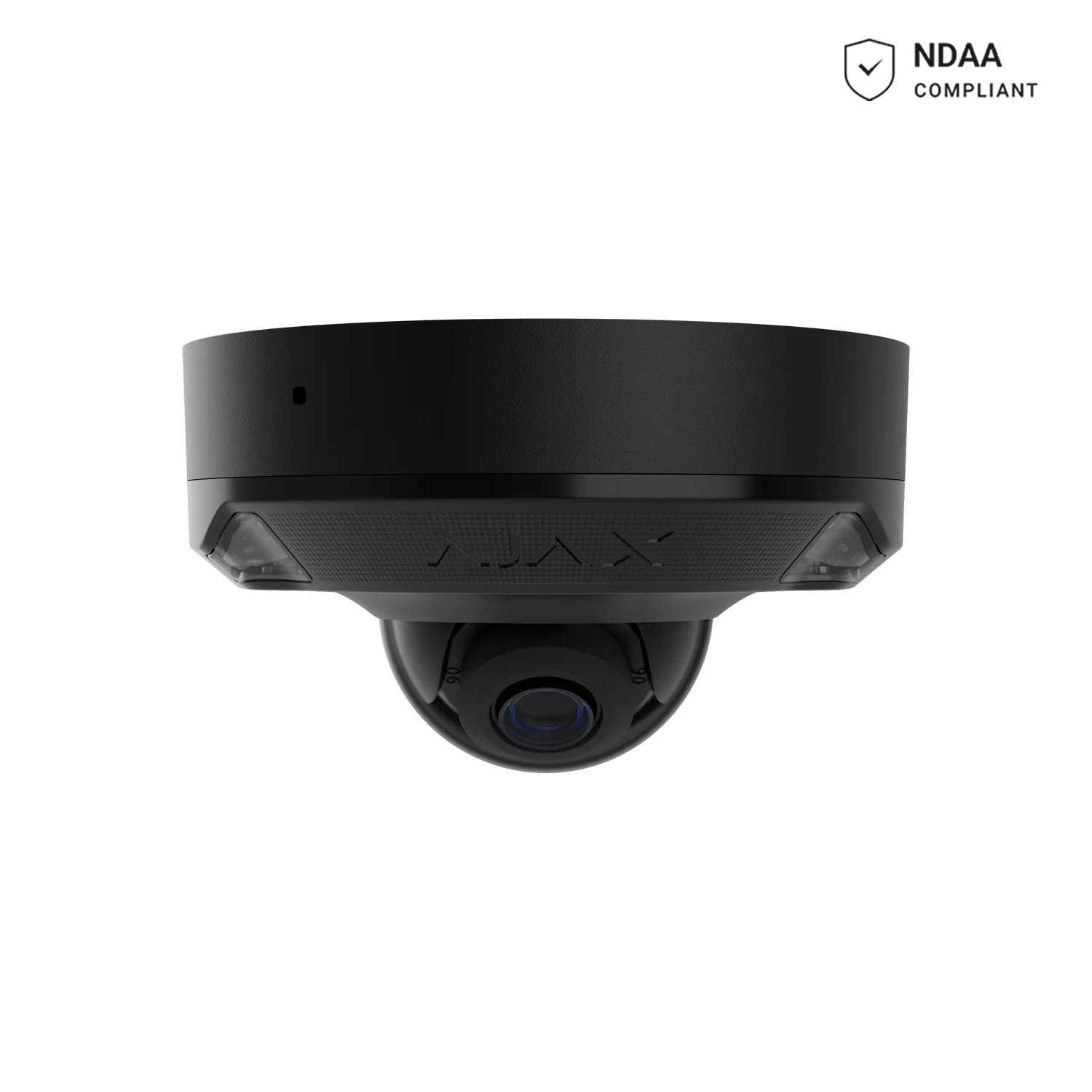 AJAX#126269 Ajax 5MP 2.8mm Mini Dome HL IP Security Camera – White / Black