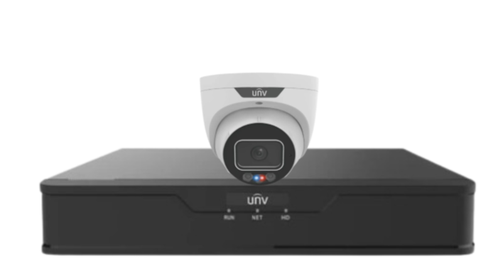 Uniview 8MP CCTV Kit – Up to x4 Cameras with 4-Channel NVR and HDD (8MP Triguard Series) IPC3638SS-ADF28KMC-I1