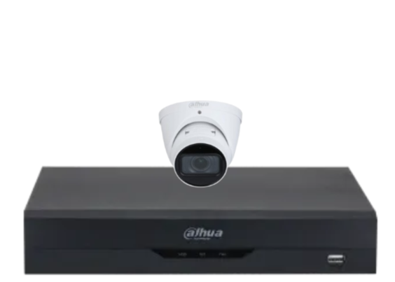 Dahua x4 4MP AI CCTV Kit with 4-Channel WizSense NVR, Vari-Focal Eyeball Cameras + HDD – IPC-HDW3441T-ZAS + DHI-NVR4104HS-P-AI/ANZ