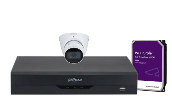 Dahua x4 4MP AI CCTV Kit with 4-Channel WizSense NVR, Vari-Focal Eyeball Cameras + HDD – IPC-HDW3441T-ZAS + DHI-NVR4104HS-P-AI/ANZ