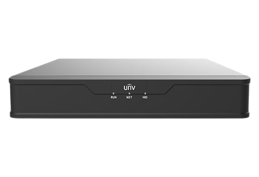 Uniview 2x 5 MP Camera (IPC3615SB-ADF28(40)KMC-I0) + 4 Channel NVR + HHD Camera Kit (NVR301-04X-P4 4-ch)