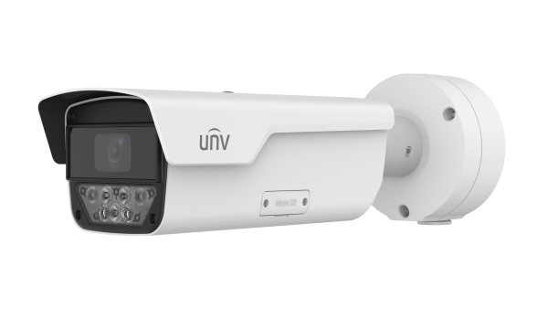 Uniview PKC2641-Z28-P | 4MP LPR Bullet Camera with 2.8–12 mm Lens, Warm Light, H.265, 60 fps, IP67, IK10, PoE ANPR