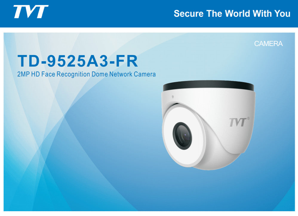 TVT 2MP Face Recognition AI Turret Camera (TD-9525A3-FR)