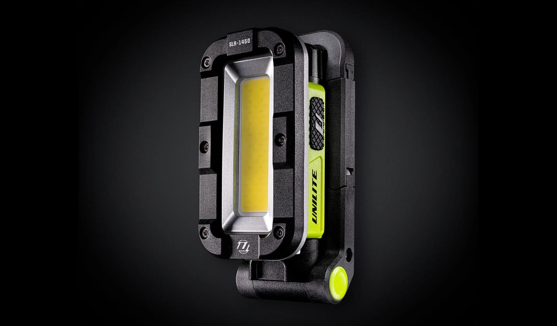 UNILITE-SLR-1450 Folding Rechargeable LED Work Light | 1450 Lumens, Magnetic Mount, IPX5 Rated