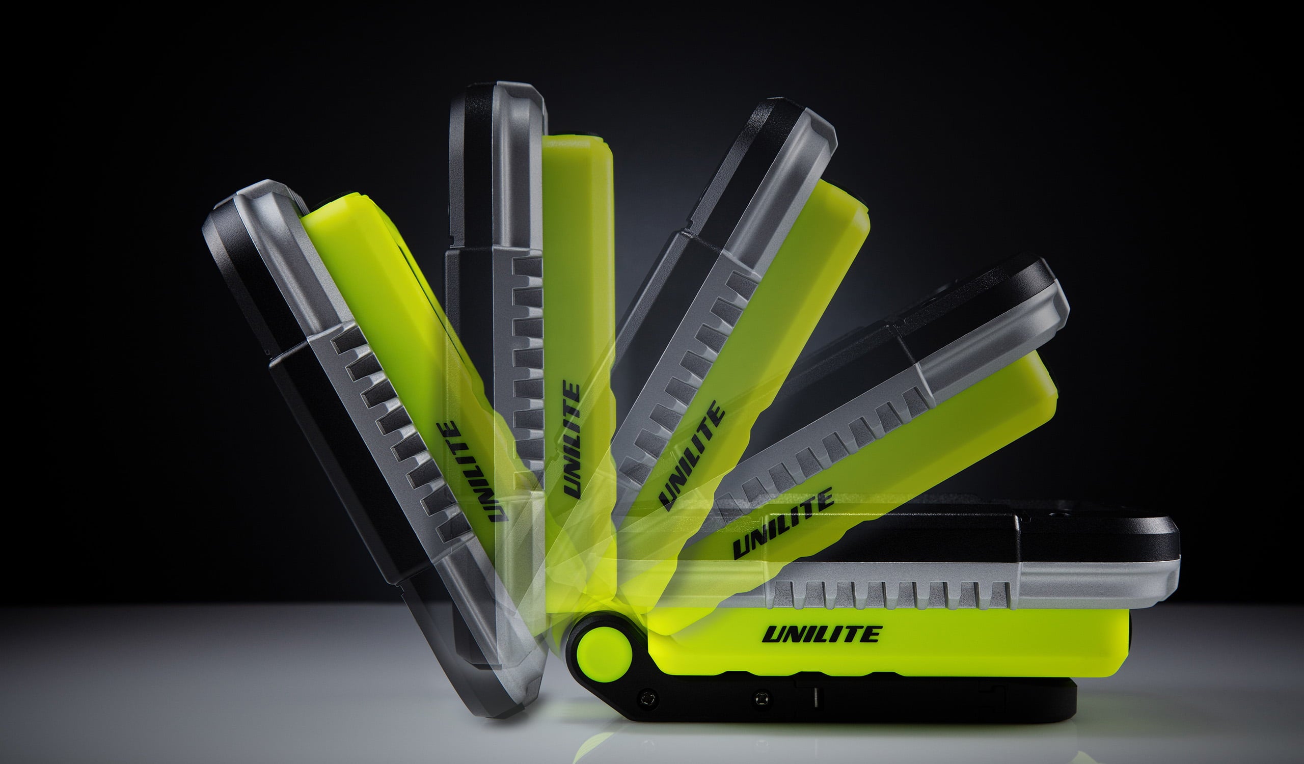 UNILITE SLR-1750 Folding Rechargeable LED Work Light | 1750 Lumens | Power Bank | Magnetic Mount | Heavy-Duty Copolymer and Aluminium Build | IPX5 Rated