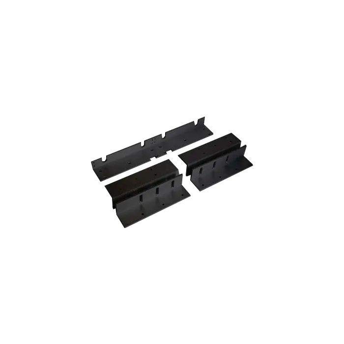 LOX AMZB4D-BLK L & Z Black Bracket for EM3500DM-BLK – Adjustable Mounting for Double Electromagnetic Locks