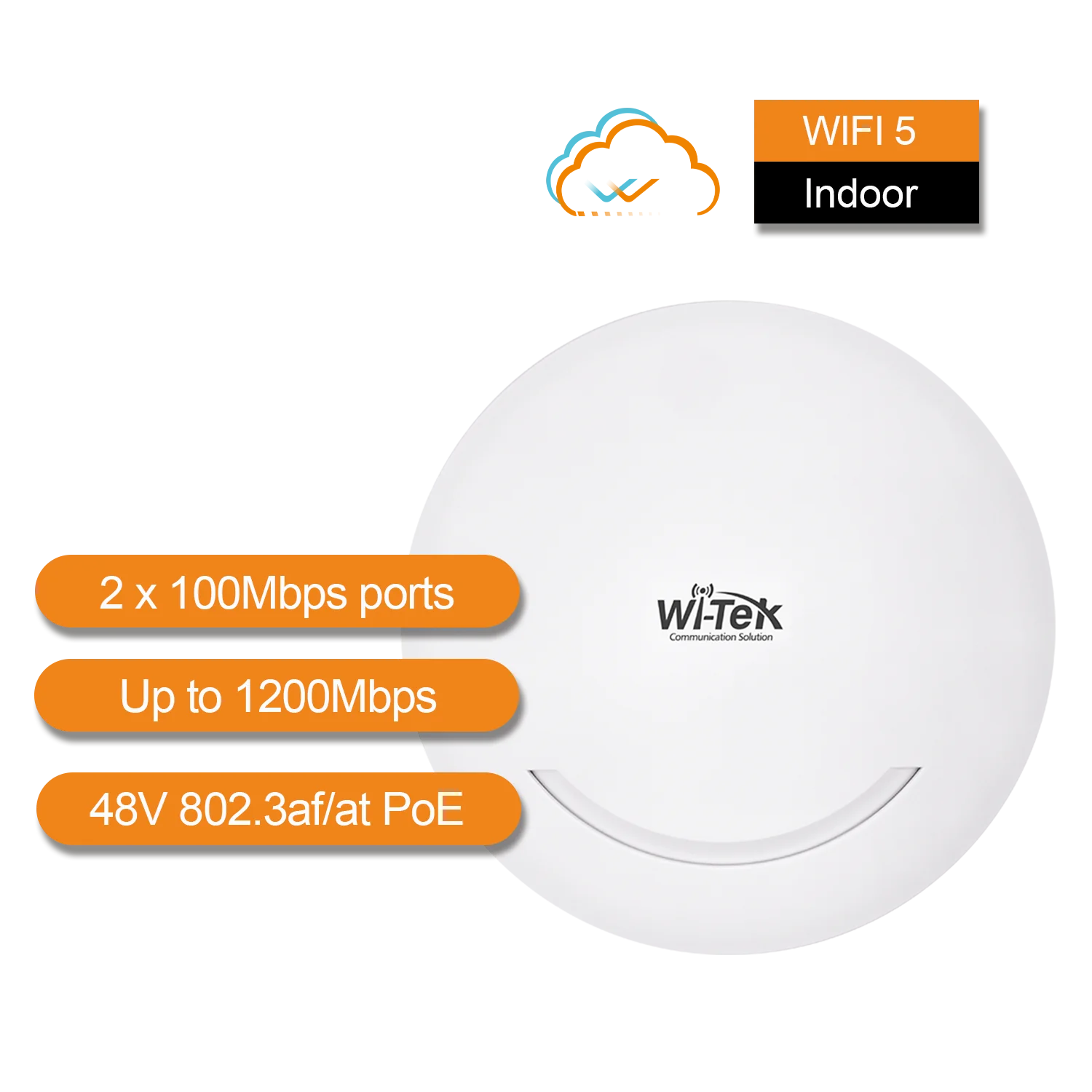 WI-AP216 Wi-Tek Wi-Fi 4/5 Ceiling Mount Access Point