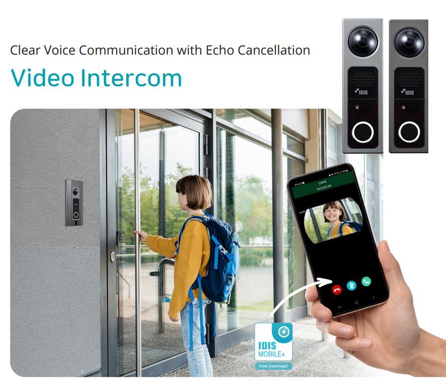 IDIS DC-I6212WRX-TITANIUM – 2MP Outdoor Fisheye IP Intercom | SIP VoIP | IR | Titanium Finish | IP66 | IK10 | NDAA Compliant
