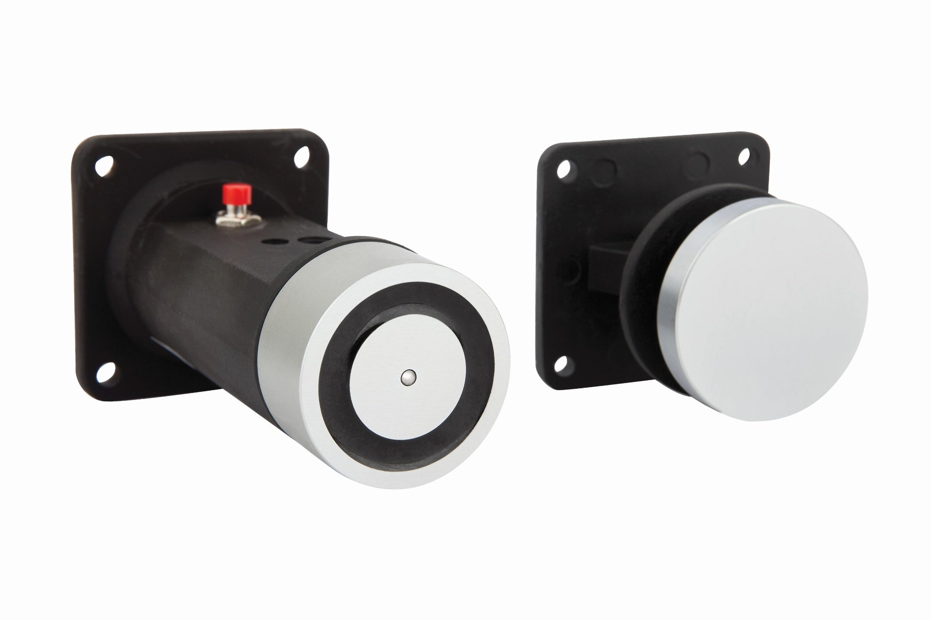 LOX R40PCH-24 | 24VDC Wall-Mounted Magnetic Door Holder with Extension, 25 kg Holding Force