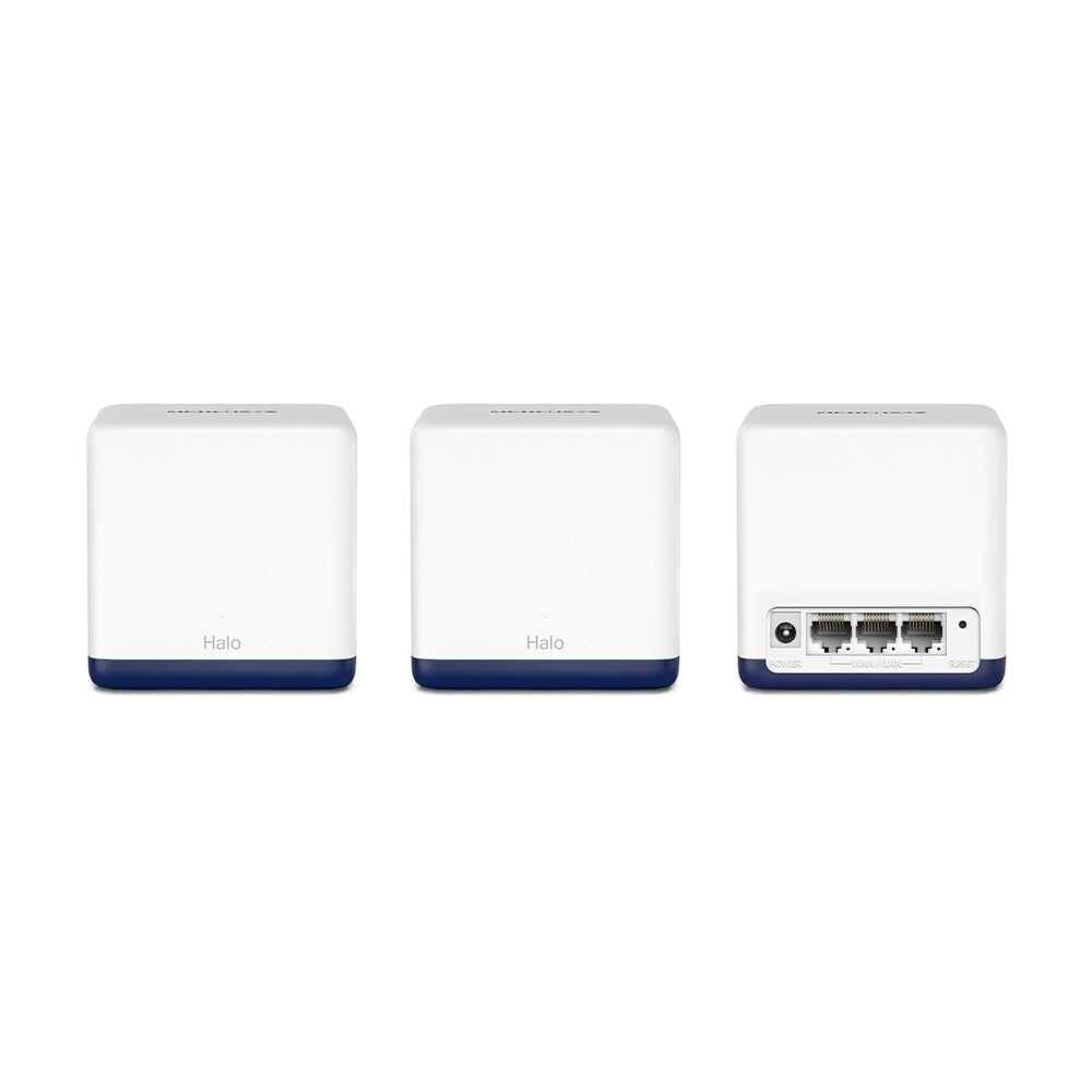 MERCUSYS Halo H50G AC1900 Whole Home Mesh WiFi System – 3-Pack | Dual-Band Gigabit Mesh, 1.9 Gbps Speed, Covers Up to 6,000 ft²