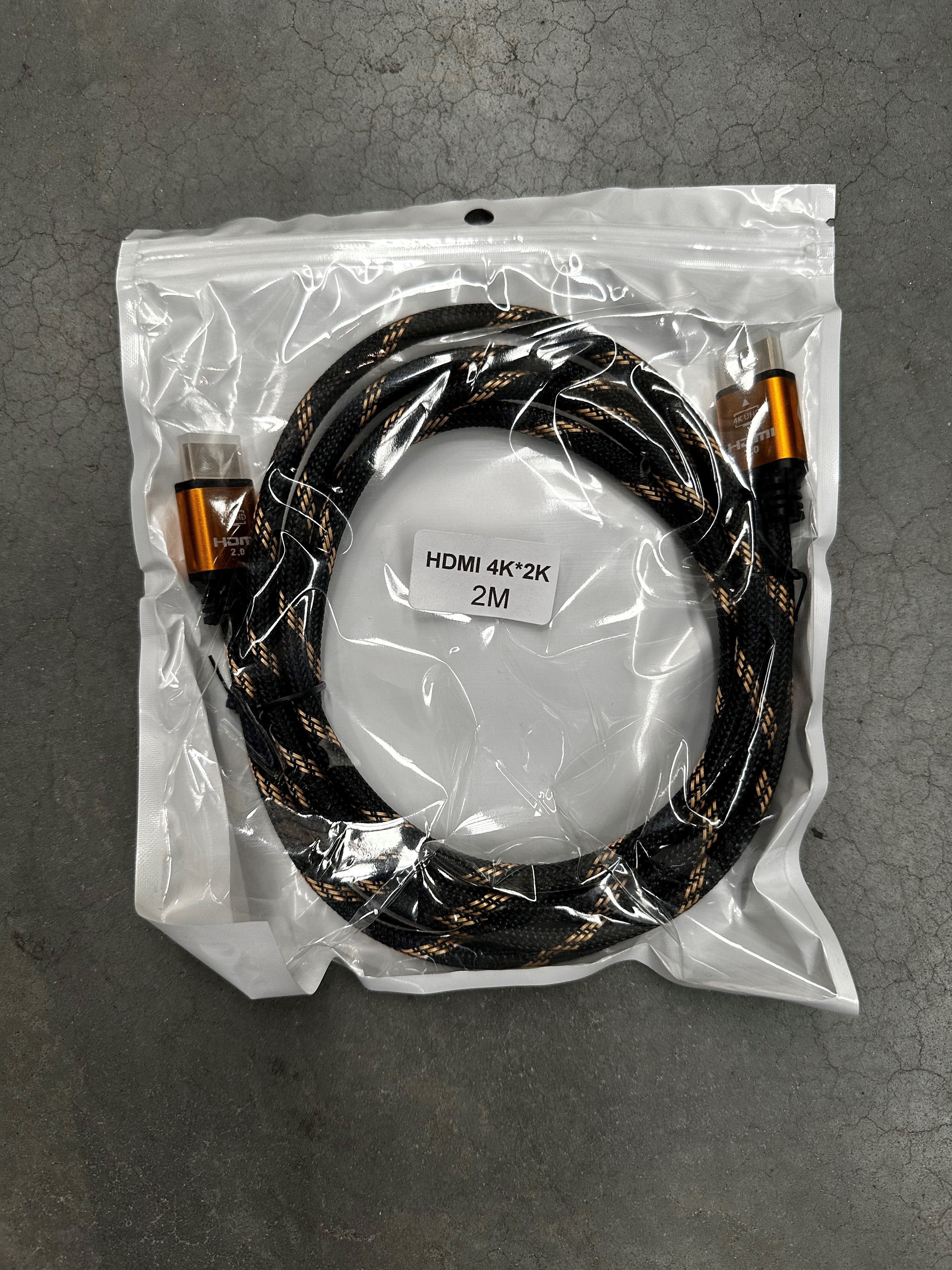 2m High Speed HDMI Cable with Ethernet - Male to Male 4K@60Hz