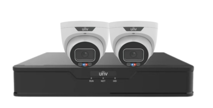 Uniview 8MP CCTV Kit – Up to x4 Cameras with 4-Channel NVR and HDD (8MP Triguard Series) IPC3638SS-ADF28KMC-I1