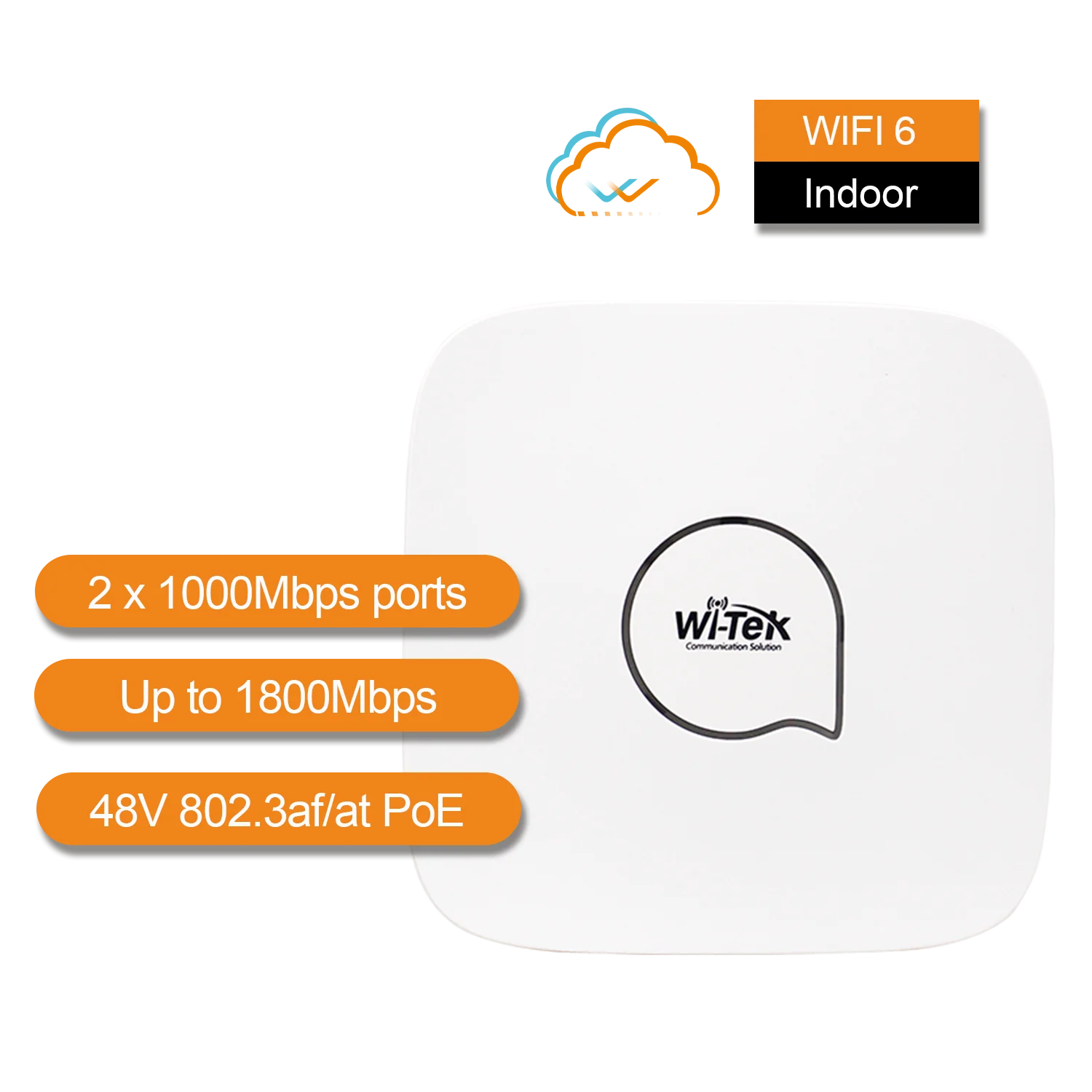 WI-AP218AX-Lite Wi-Tek Wi-Fi 6 Ceiling Mount Access Point