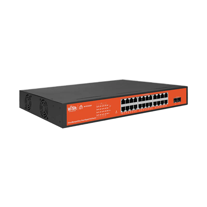 WI-Tek Cloud Easy Smart 24-Port PoE Switch (WI-PCES326GF)