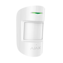Ajax CombiProtect wireless motion and glass break detector in white or black, PIR and acoustic security sensor for alarm systems.