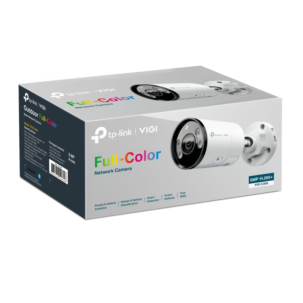 TP-Link VIGI C355 5MP Outdoor Full-Color Bullet IP Camera 2.8mm / 4mm