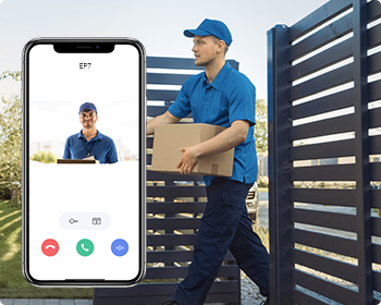 EZVIZ EP7 Smart Home Video Doorphone | Solar-Powered, 2K Video, Wi-Fi Connectivity | Easy Remote Unlock &amp; 7” Touchscreen