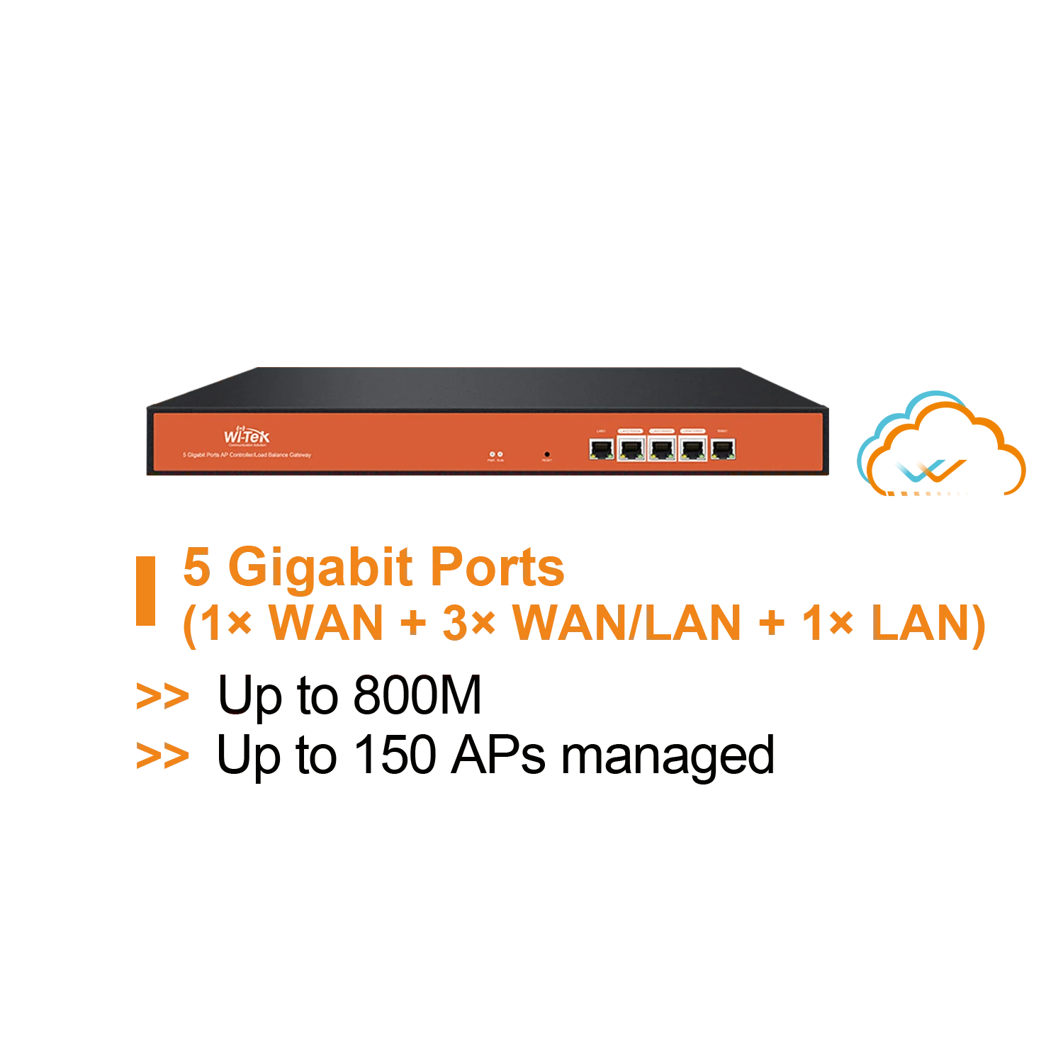 WI-AC150 Wi-Tek Multi-WAN Gateway with Multi-Gigabit Ports