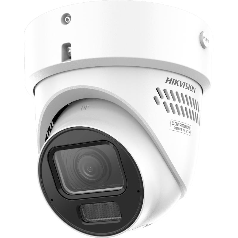 Hikvision DS-2CD3H87G3-LIZSUY/SL 8MP motorized varifocal CCTV camera with DarkFighter 2.0, two-way audio, and weatherproof design