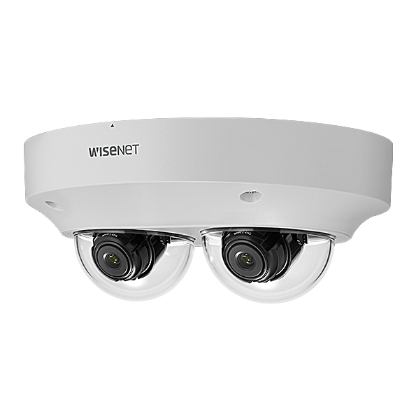 WISENET {Obsolete} CT-PNM-7002VD Hanwha P Series 2MP x 2CH Multi-Directional Camera (Lens not included)