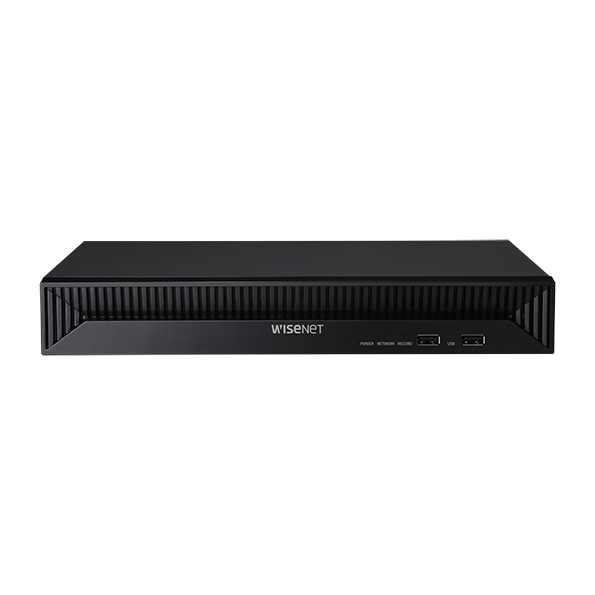 सैमसंग द्वारा हनवा विसनेट CT-QRN-830S Q सीरीज NVR, 8CH, 4K (8MP) PoE स्विच के साथ, 1x HDD शामिल/स्पैन&gt;