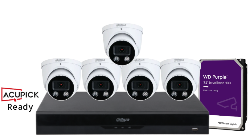 Dahua 6MP TiOC 3.0 AI AcuPick CCTV Kit – 16 Channel NVR upto x4 - x16 Cameras + HDD – Full-Color, Active Deterrence – SKU: DH-IPC-HDW3649H-AS-PV-ANZ-S2