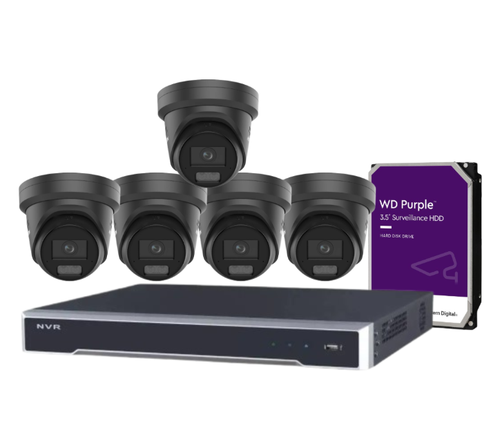 Hikvision 8-Channel CCTV Kit with 6MP ColorVu Smart Cameras, 8K NVR, Hybrid Light, Audio & Alarm – White/Black (DS-2CD2367G3-LIS2UY/SL-2)