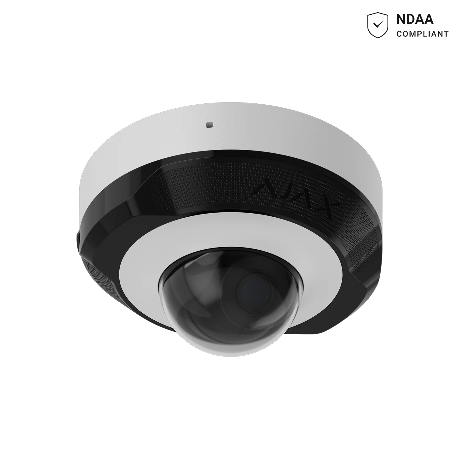 AJAX#76020 Ajax 5MP 4mm Mini Dome IP Security Camera – White / Black