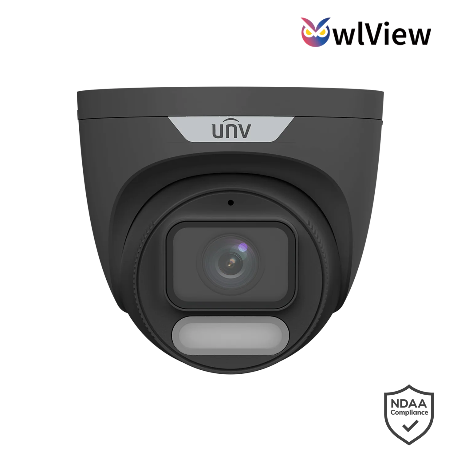 Uniview IPC3628LE-ADF28K-WP / IPC3628LE-ADF40K-WP 8MP ColorHunter OwlView Fixed Eyeball Network Camera with Wise-ISP, Built-in Mic, 30m Warm Light, IP67, PoE – Black