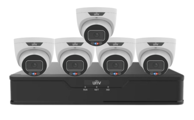 Uniview 8MP CCTV Kit – Up to x8 Cameras with 8-Channel NVR and HDD (8MP Triguard Series IPC3638SS-ADF28KMC-I )