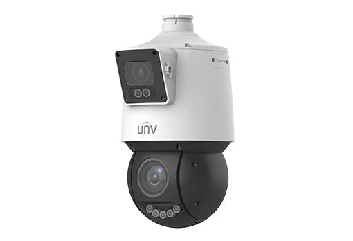 Uniview IPC94144SFW-X25-F40C 4MP + 4MP LightHunter Dual-lens Network PTZ Camera, 4.8-120mm, SD Card, WDR, IR100m, IP66, POE Prime Series