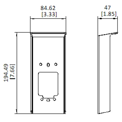 Hikvision DS‑KABV6114‑RS Rain Shield for Villa Door Station Surface Mount Polycarbonate Cover for KV6114 / KV6124 Series