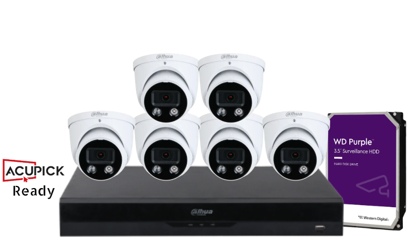 Dahua 6MP TiOC 3.0 AI AcuPick CCTV Kit – 16 Channel NVR upto x4 - x16 Cameras + HDD – Full-Color, Active Deterrence – SKU: DH-IPC-HDW3649H-AS-PV-ANZ-S2