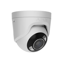AJAX#126261 Ajax 5MP 2.8mm Turret HL IP Security Camera – White / Black