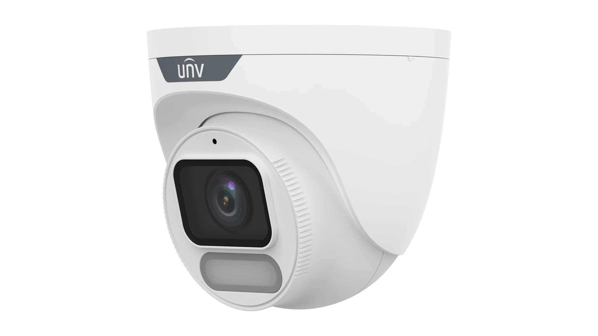 Uniview IPC3636SE-ADF28K-WP-I1 6MP OwlView Plus ColorHunter Turret Network Camera with Wise-ISP & Warm Light (2.8mm Lens)