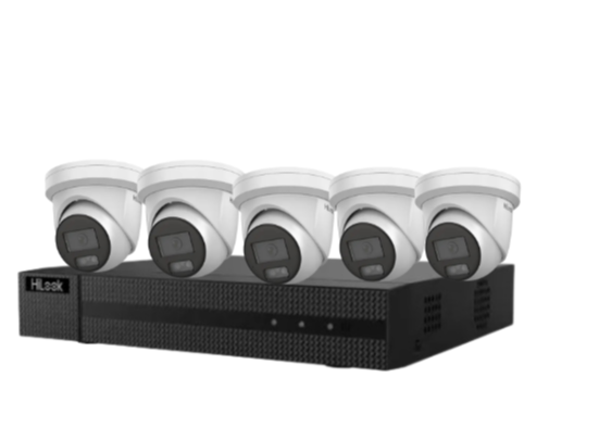 HiLook Up-To x8 6MP CCTV Kit with 8-Channel 4K NVR, IPC-T361H-MU#AUS AI Cameras, Built-In Microphone & HDD – Complete Surveillance Solution