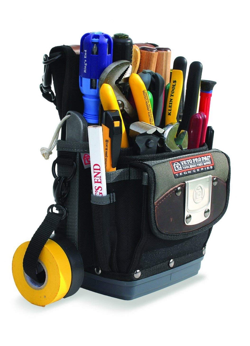VETO PRO PAC TP4B Tech Series Tool Pouch – Hard Bottom, Open Style, 20 Pockets | Part Number: VETO TECH TP4B