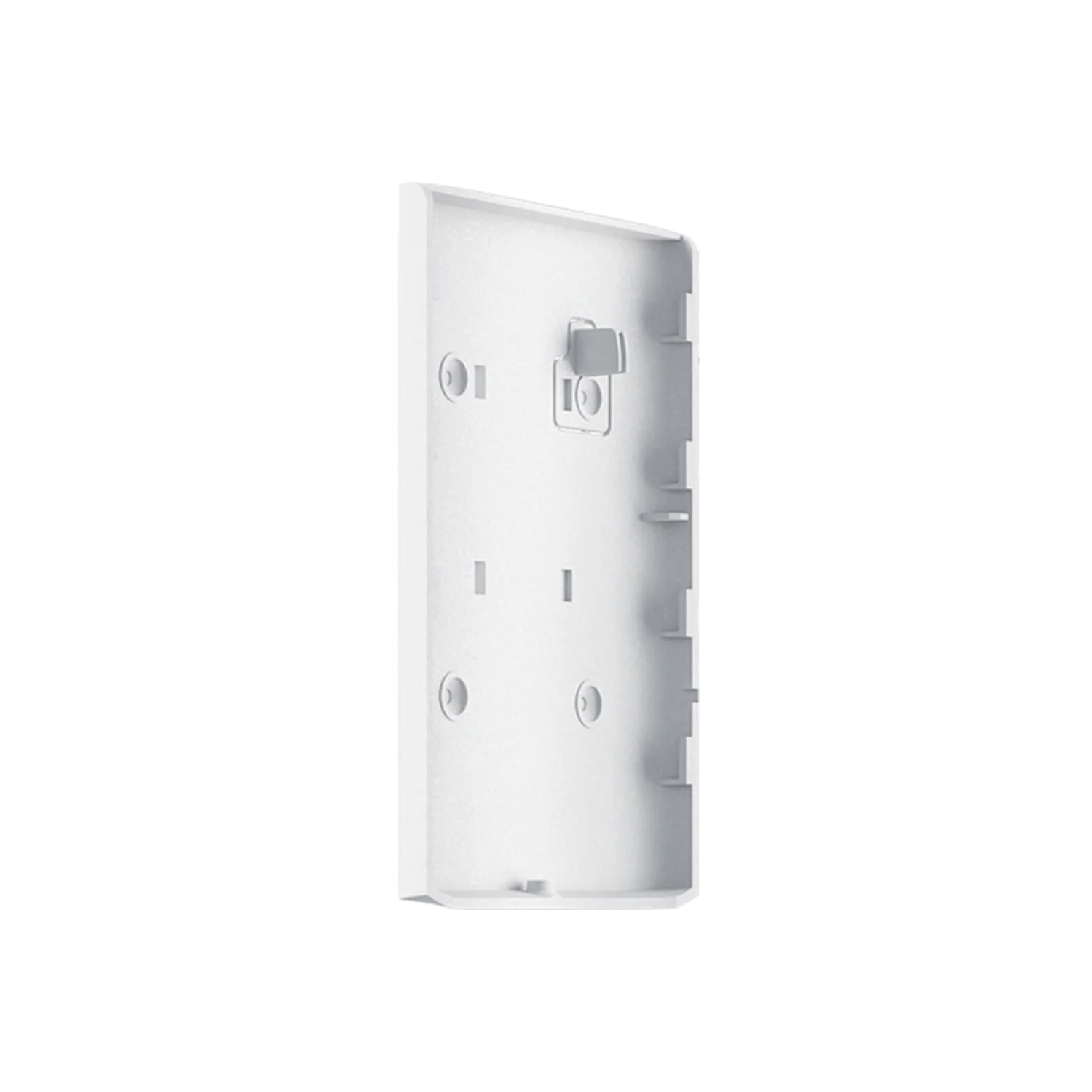 Ajax SmartBracket mounting panel for DualCurtain outdoor alarm detector, white, used for secure outdoor security system installation.