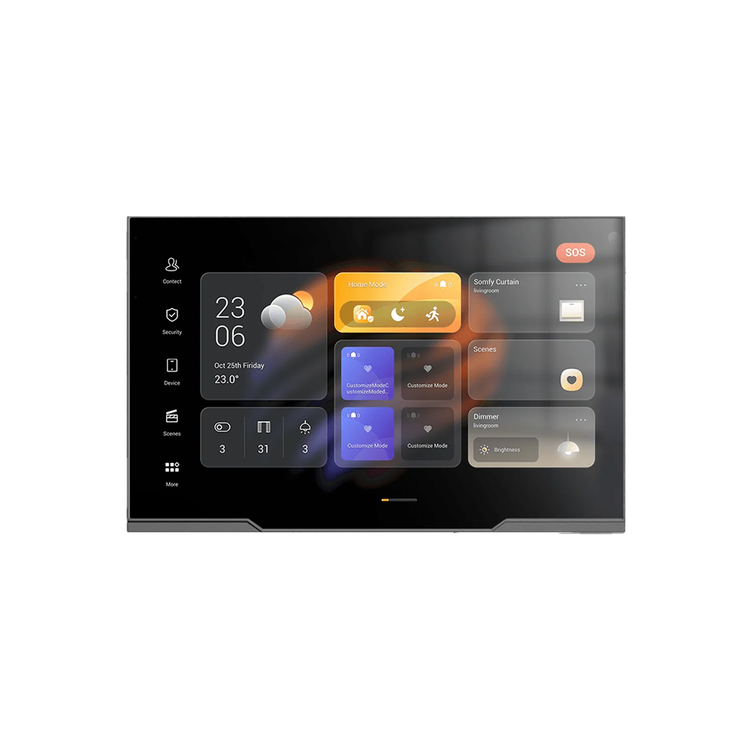 Akubela HyPanel Ultra PH81-PoE-ST – 10.36" UHD Smart Home Control Panel with PoE, ZigBee 3.0, Wi-Fi 6, and Android 12